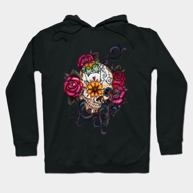 Sugar skull Hoodie by Reinrab